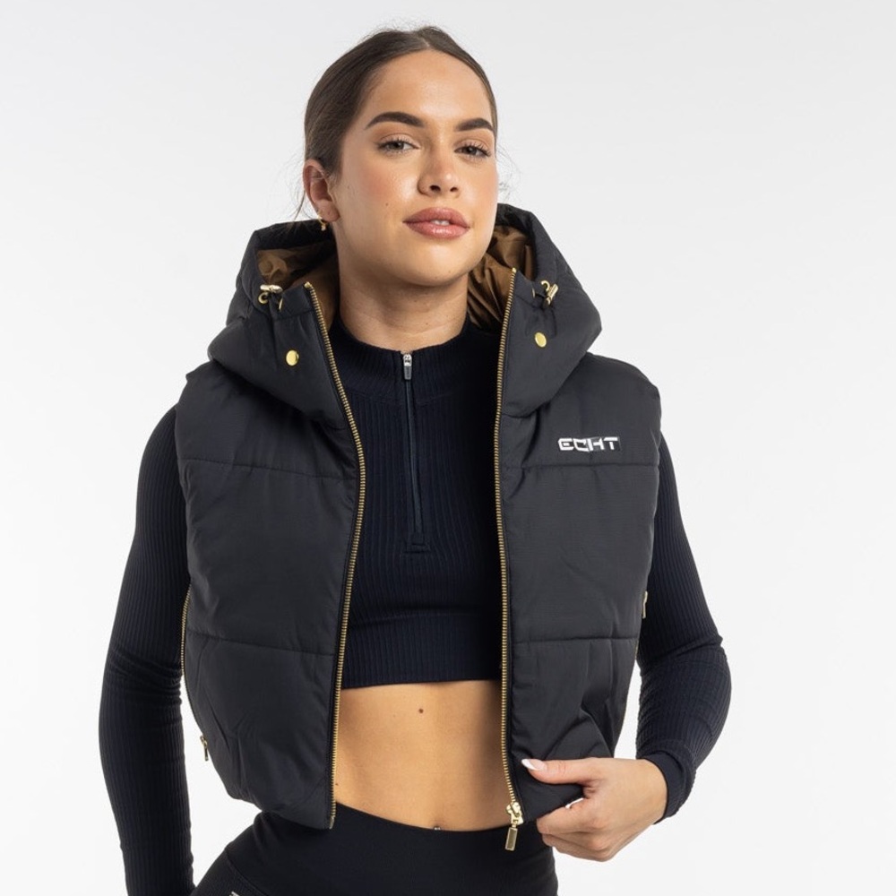 ECHT Black High-Waist Bike Shorts